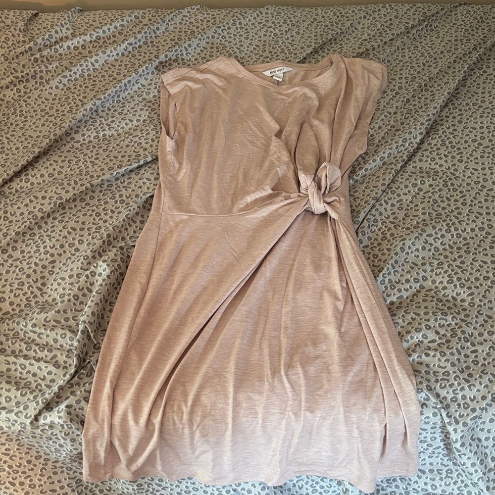 Elegant Tan Knot Dress